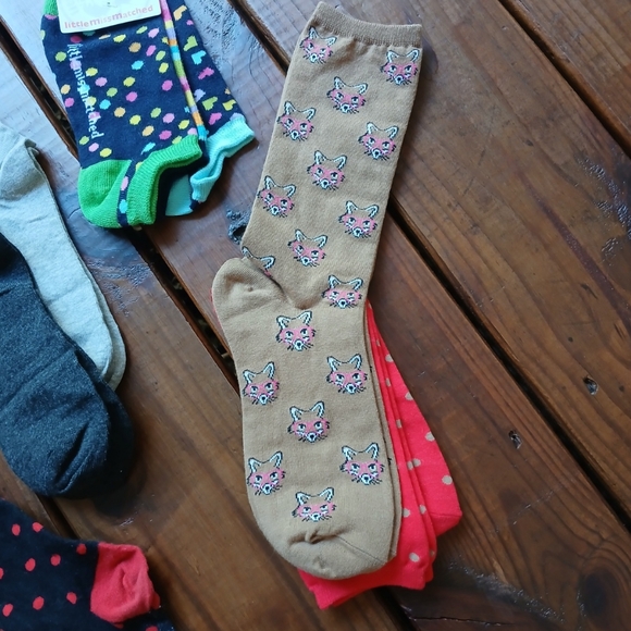 New cute sock bundle - boot crew ankle - colorful animal sets 6 pairs - Picture 6 of 9